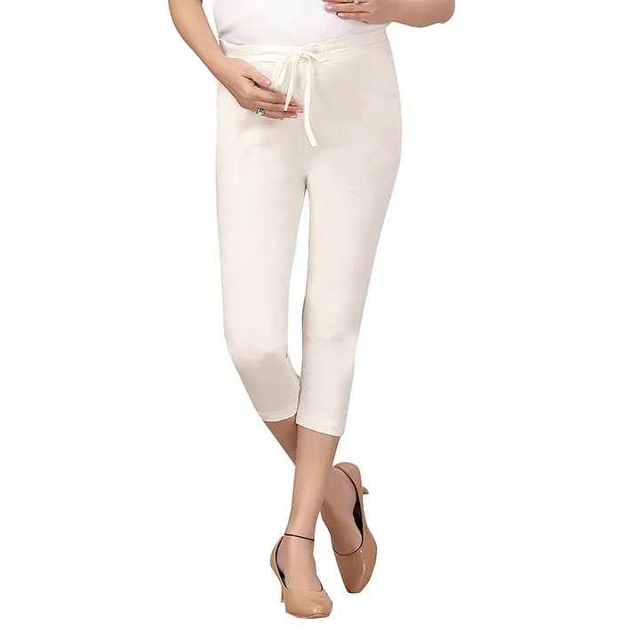Polyester Super Quality Comfortable Stylish Girls White Capri at Best Price  in Prayagraj  Royal Star Exim
