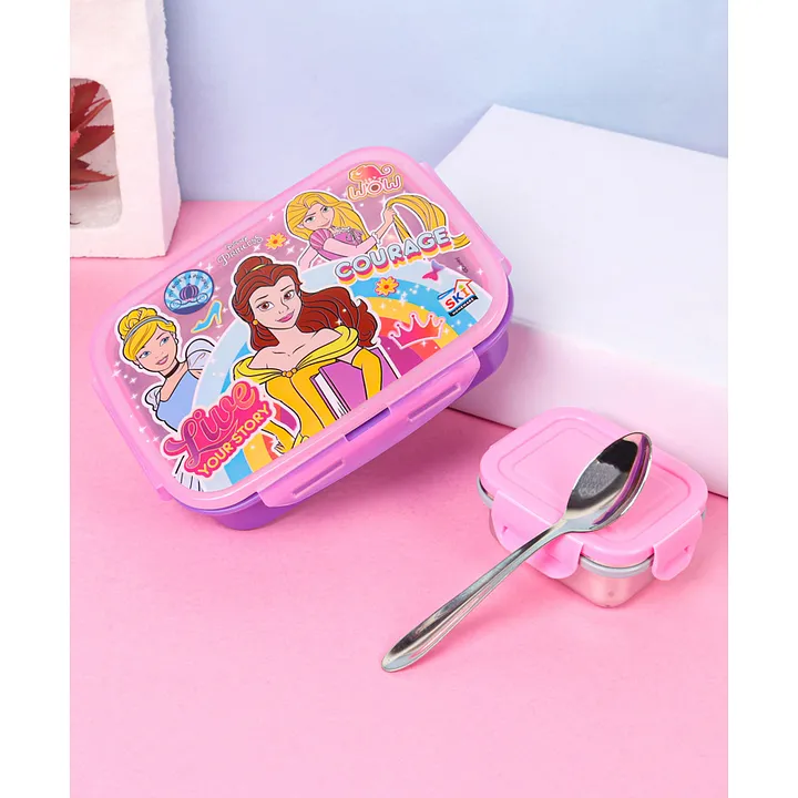 Disney Princess Kids' Single Compartment Lunch Box - Purple