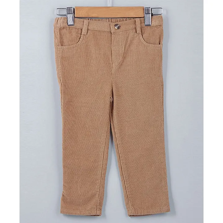 Light Brown Blake Cargo Trousers in Pure Cotton Corduroy  SUITSUPPLY India