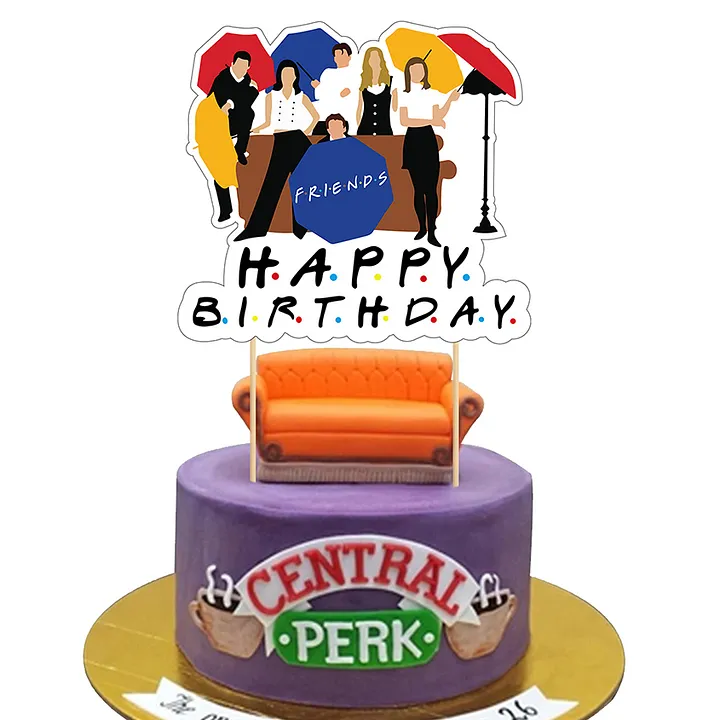 Friends Theme Cake Topper Friends Birthday Cake Decorations for Friends  Fans TV Show Birthday Party Decoration Supplies, Cake Supplies - Amazon  Canada
