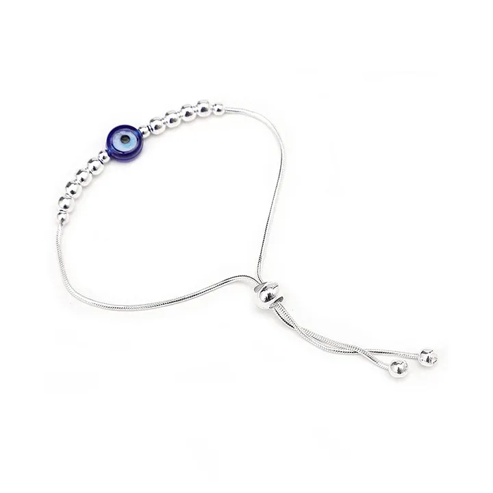 Zavya Evil Eye Solitaire Rhodium Plated 925 Sterling Silver Bracelet Buy  Zavya Evil Eye Solitaire Rhodium Plated 925 Sterling Silver Bracelet Online  at Best Price in India  Nykaa