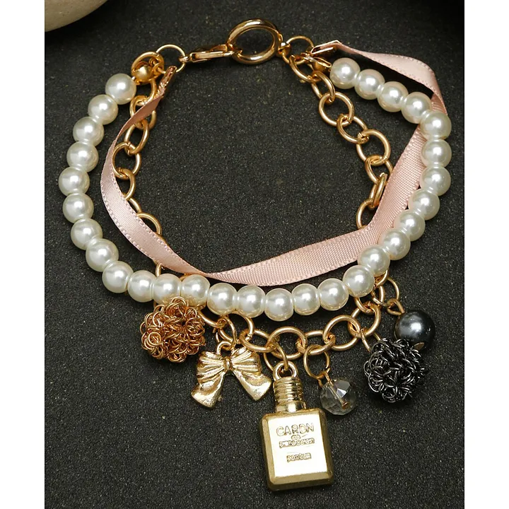 Buy YouBella Stylish Fancy Party Wear Jewellery Gold Plated Charm Bracelet  for Women Silver YBBN91340 Online at Best Prices in India  JioMart