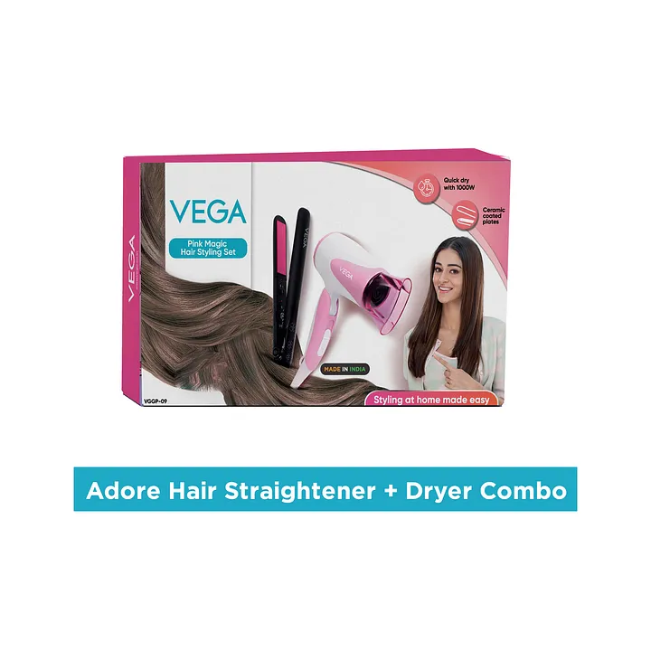Buy VEGA Miss Dazzle Hair Straightener  Curler VHSS02 Black Online   Croma