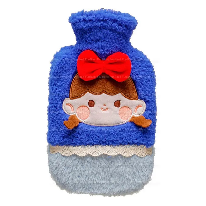 Buy 2Pcs Portable Rubber Hot Water Bottle Bag and Plush Waist Cover Belt  Set Brand and New Online at desertcartINDIA