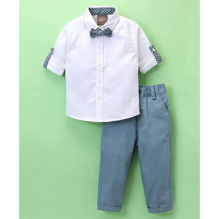 Linen Shirt  Trouser Set  Sky Blue  MarblMan