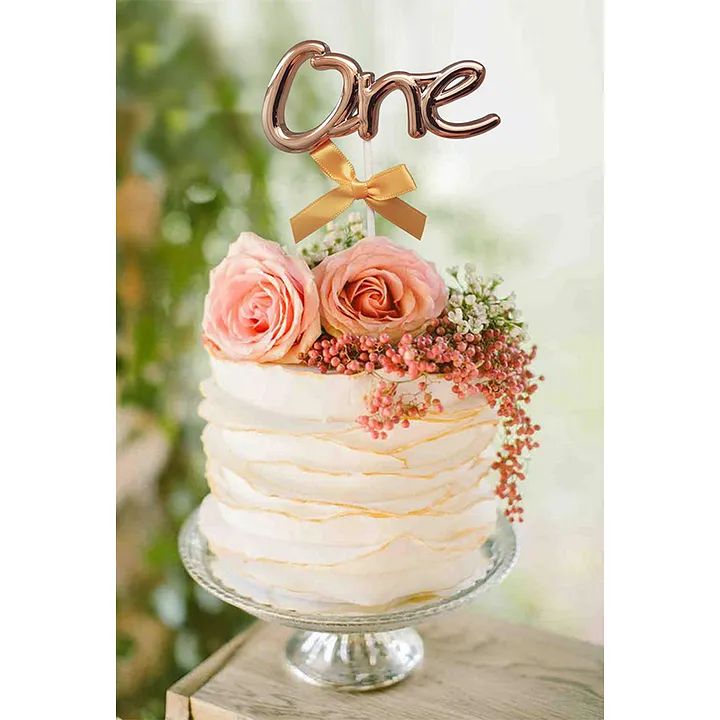 Buy AMFIN One Cake Topper for 1st Birthday , Anniversary Cake