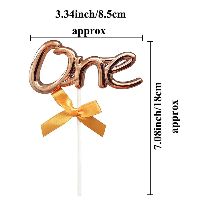 Buy AMFIN One Cake Topper for 1st Birthday , Anniversary Cake