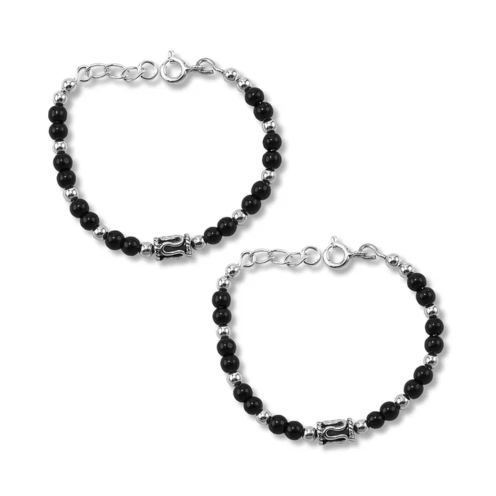 Free Size Trishul Style Bracelet With Black StoneMerry  Joyous Store