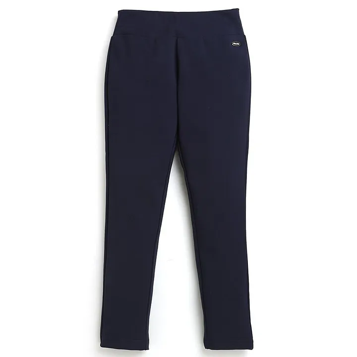 Stylish Cotton Navy Blue Pant for Women  Girls