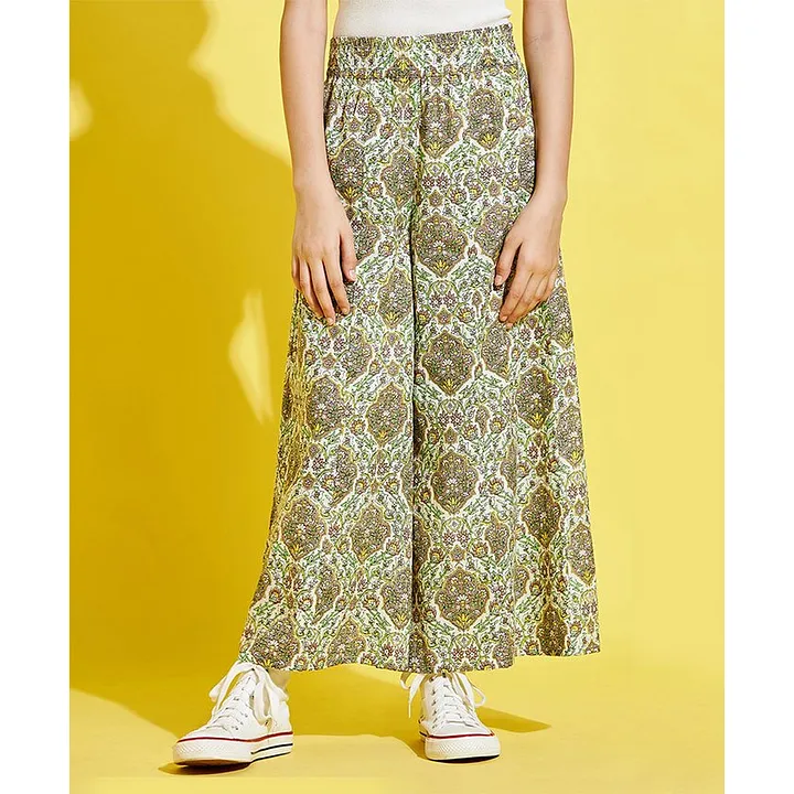 Buy online Sea Green Polyester Flared Palazzo from Skirts tapered pants   Palazzos for Women by Aurelia for 749 at 50 off  2023 Limeroadcom