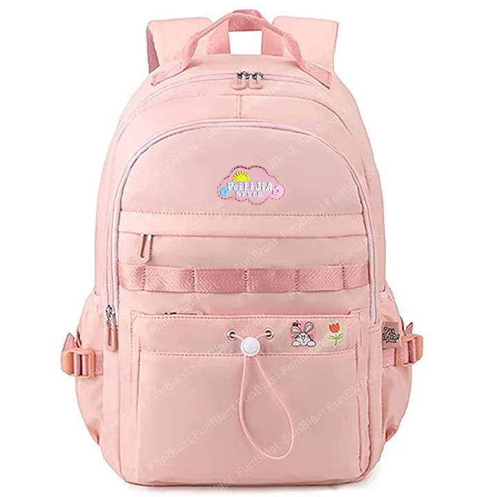 Beautiful Fashion Pink Colour Bag For Girls collegeschool tuitioncoaching