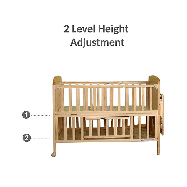 babyhug kelly baby cot with bassinet