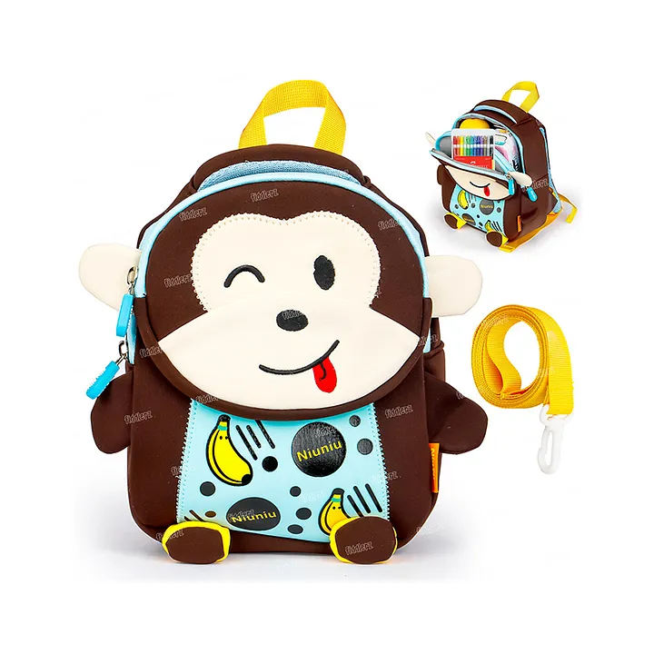Elephant School Cartoon Bag, Soft Material plus Backpack Children's Gifts  Boy/Girl/Baby School Bag for Kids, Suitable for Nursery, LKG, UKG & Play  School Children (Age 2 to 6 Year) School Bag, (12