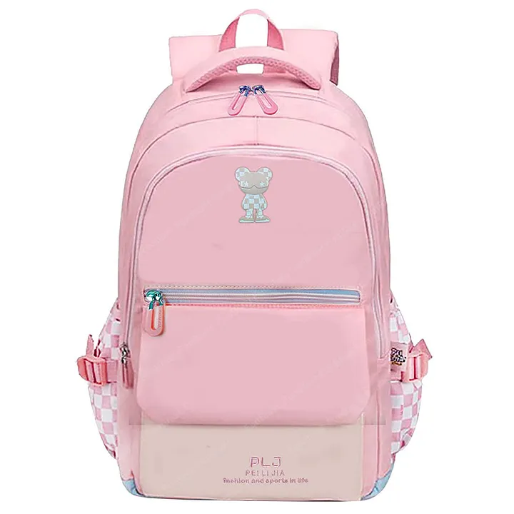Pink And Golden Girls School Bag