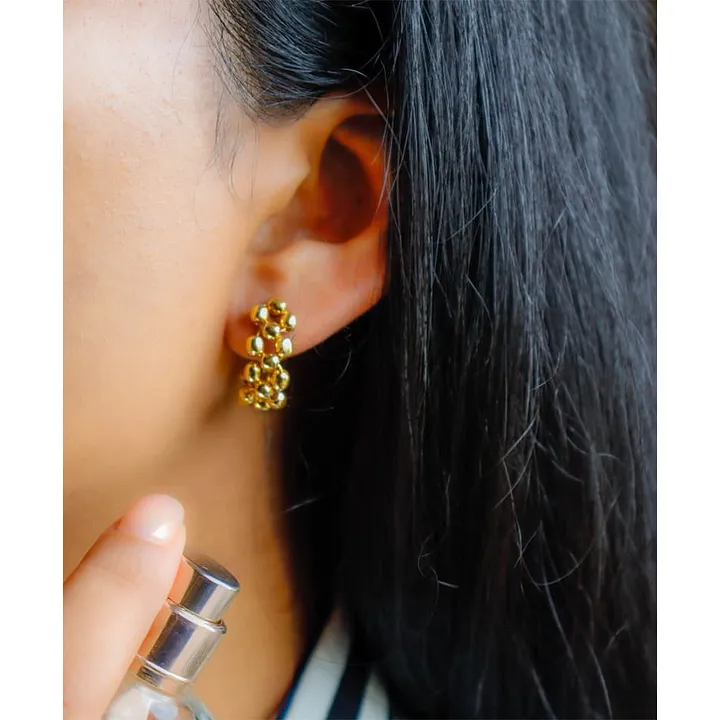 Shop Rubans Voguish GoldPlated Classic Studs Earrings Online at Rubans