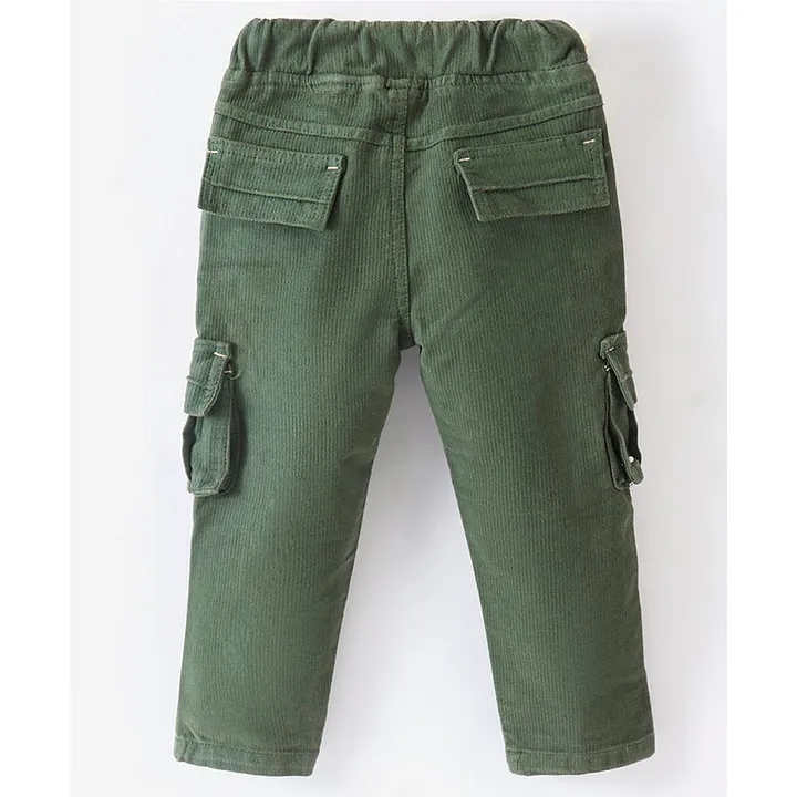 Boys Kids Cotton Green Pant Shirt Set