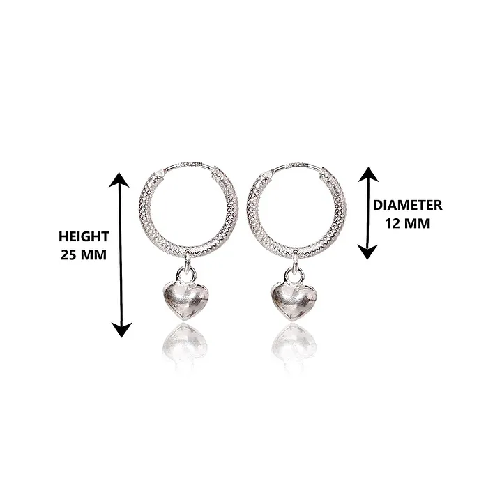 Eloish 92.5 Sterling Small Hoop Earrings - Silver - 0 Months to 5 Years - Silver