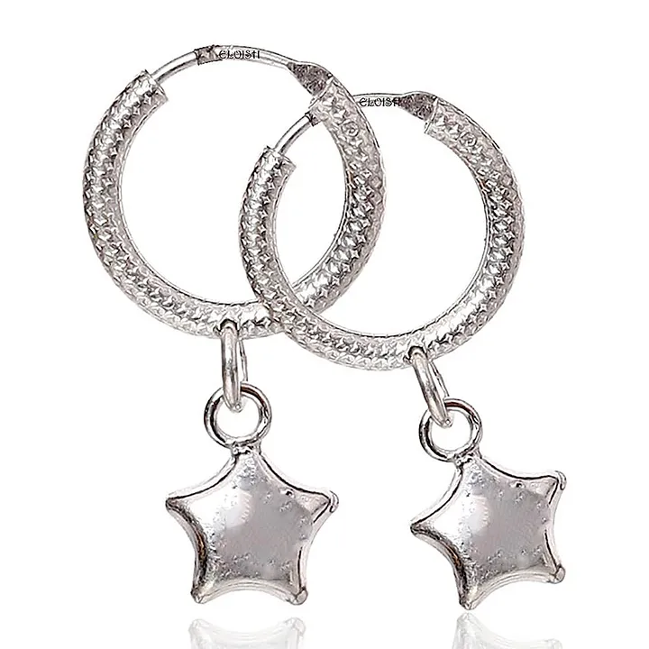 ELOISH Sterling Silver Small Hoop Earrings for Kids, Men and Women