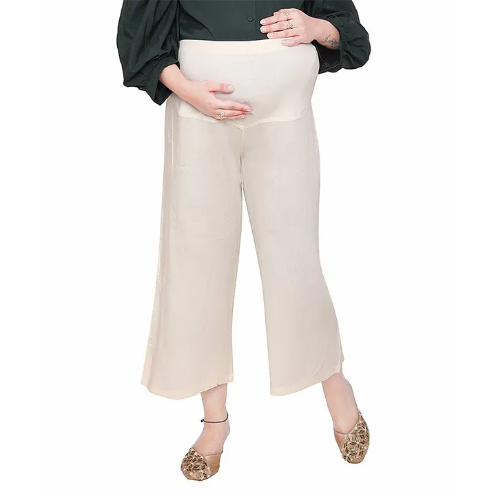 Maternity wide leg trousers  boohoo UK