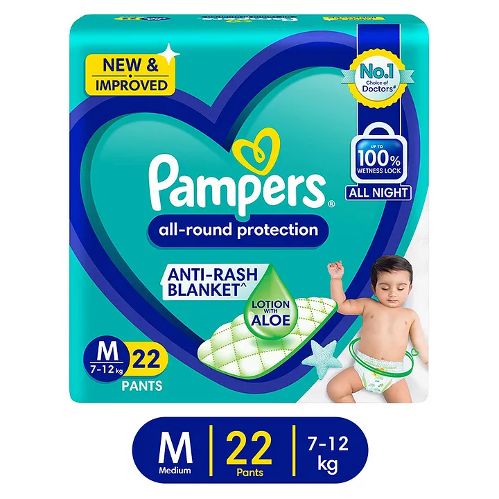 Pampers Baby Dry Pants M (7-12 kg) Pack Of 50 Pants - M - Buy 50 Pampers  Pant Diapers | Shopsy.in