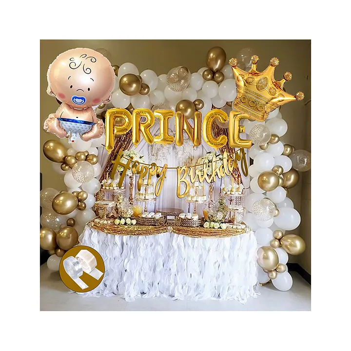 CAMARILLA Birthday Decoration for Boy Prince 1st Birthday Theme ...