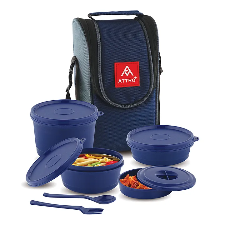 Attro Meal Time Stainless Steel Insulated Airtight Leak-Proof