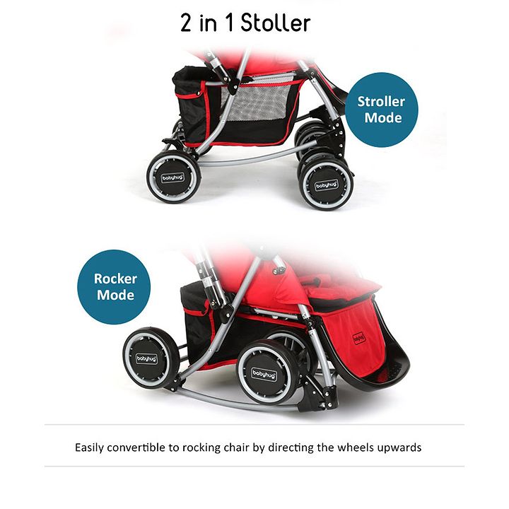 babyhug stroller with rocker