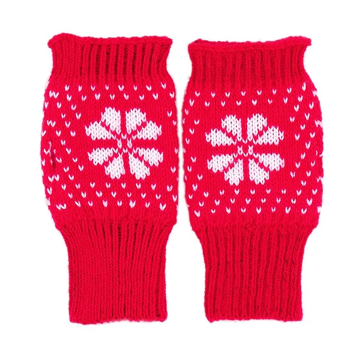 Floral Pattern Gloves