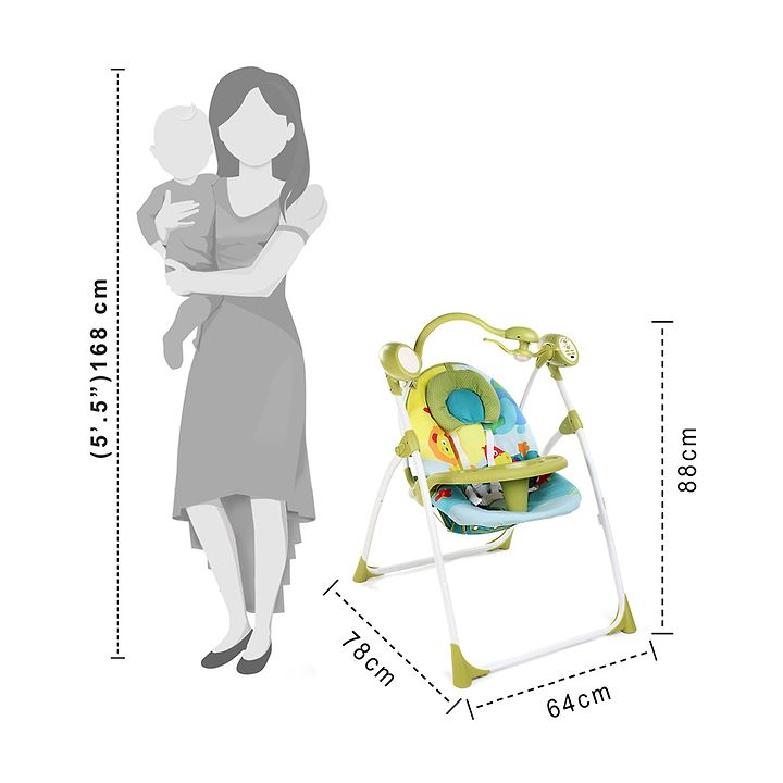 babyhug gaiety electronic swing