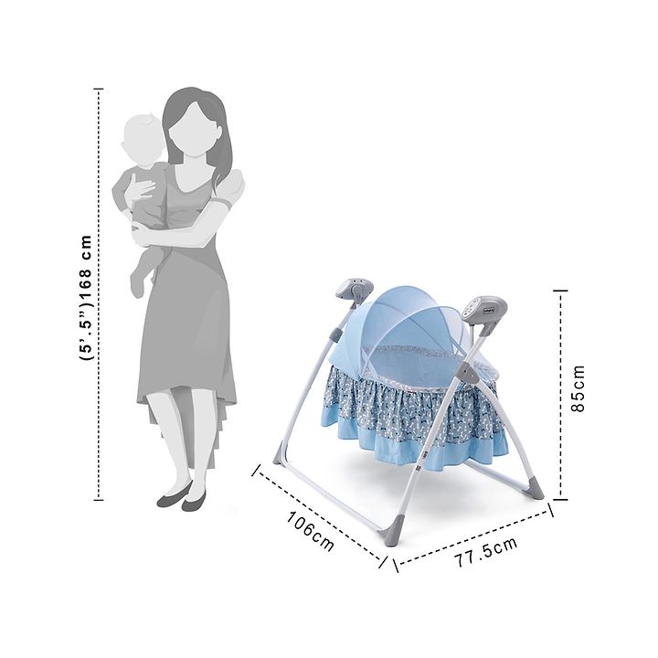 babyhug beryl electronic cradle