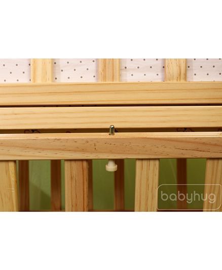 babyhug hamilton wooden cot