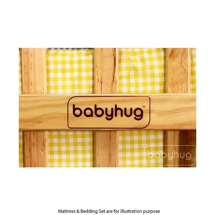 babyhug ionia wooden cradle