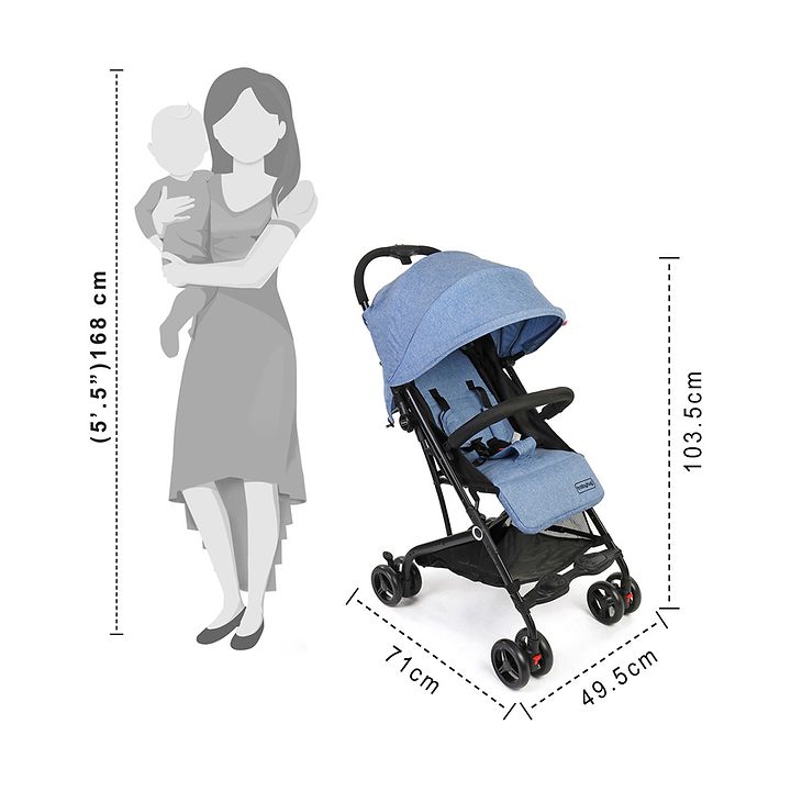 babyhug easy travel cabin stroller
