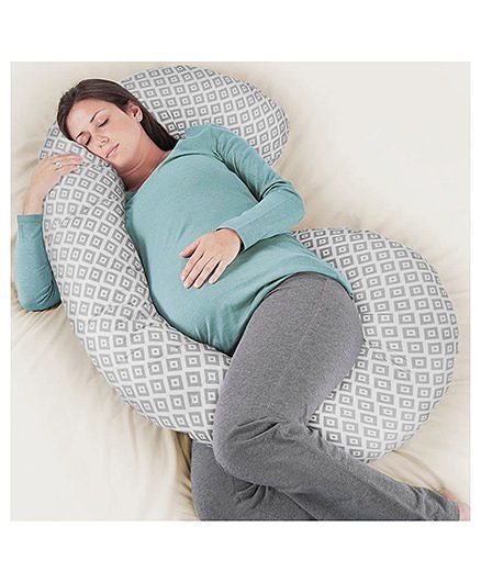 Rabitat Total Body Pregnancy Pillow With Jersey Cover Grey Online