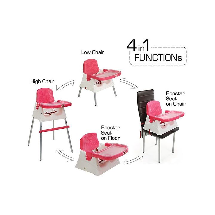 Luvlap 4 In 1 Convertible High Chair Cum Booster Seat Green Online