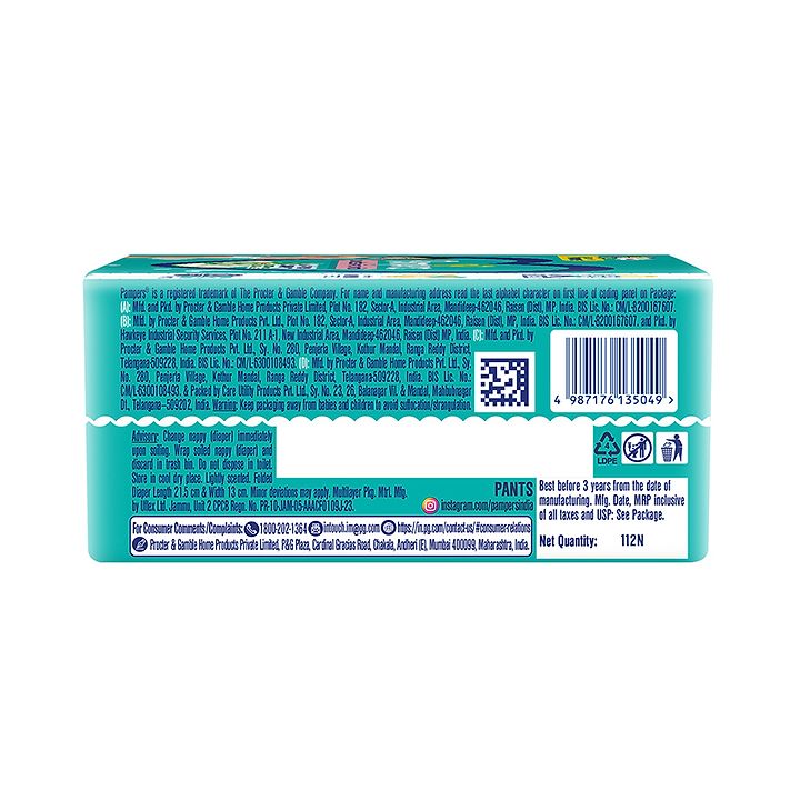Pampers New XX-Large Size Diapers Pants 20 Count free shipping world