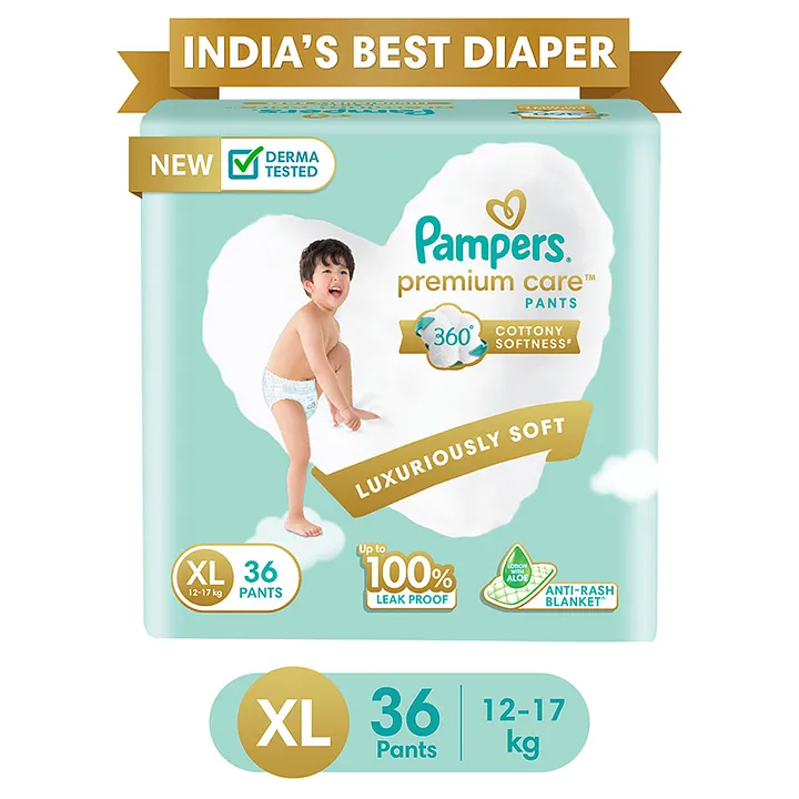 Pampers All round Protection Pants, Large size baby Diapers, (L)