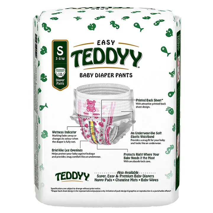 Buy TEDDYY Baby Diapers Pants Easy Small 17 Count Pack of 1 Online at Low  Prices in India  Amazonin