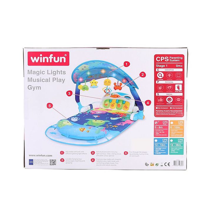 winfun magic lights musical play gym