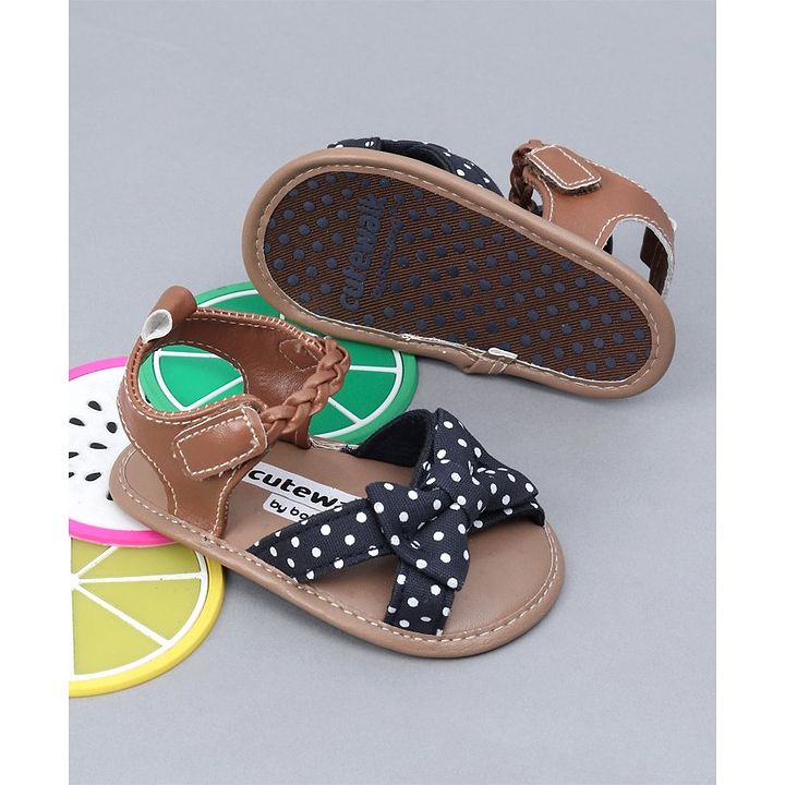 Buy Cute Walk By Babyhug Sandal Style Booties - Navy for Girls (1-12  Months) Online, Shop at FirstCry.com - 2487057