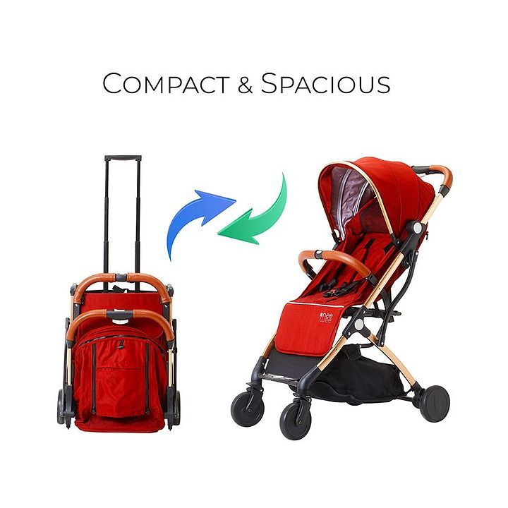 Nee Wee Cabin Premium Lightweight Portable Stroller Red Online