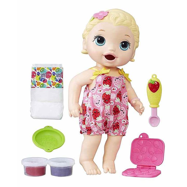 baby alive snackin lily doll multicolour  height 305 cm