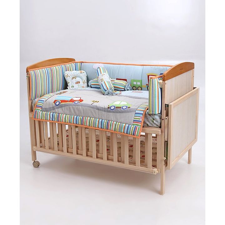 babyhug sleepwell cot bedding set