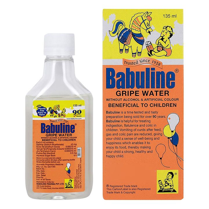 Babuline Gripe Water Pack of 6 135 ml 