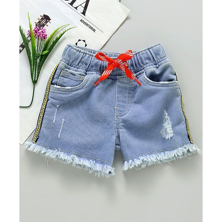 denim rugged shorts