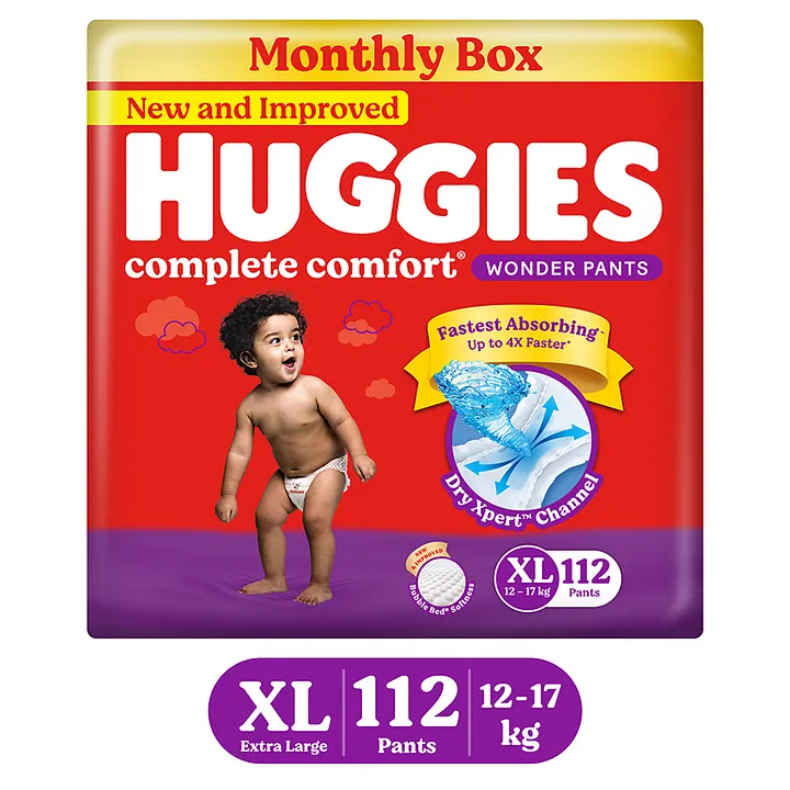 Buy Huggies Wonder Pants, Extra Large (XL), Size Baby Diaper Pants, 12 - 17  kg, 34 count, with Bubble Bed Technology for comfort Online at Low Prices  in India - Amazon.in