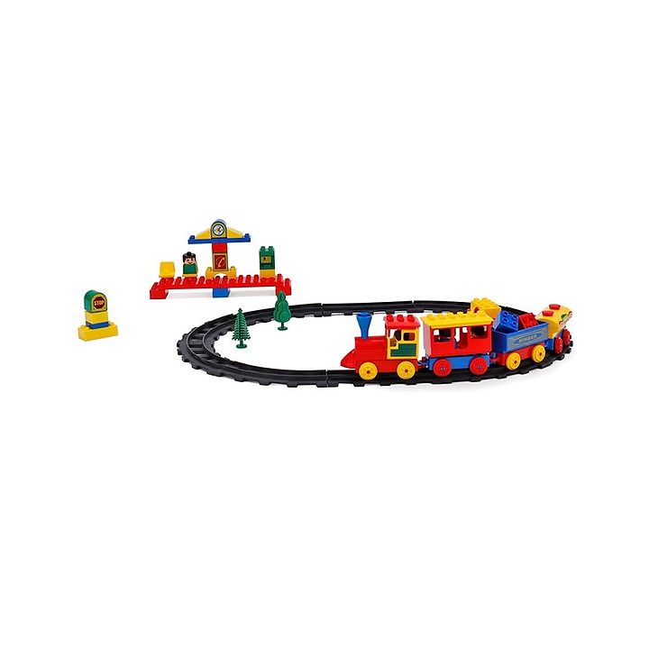 kinder blocks train set