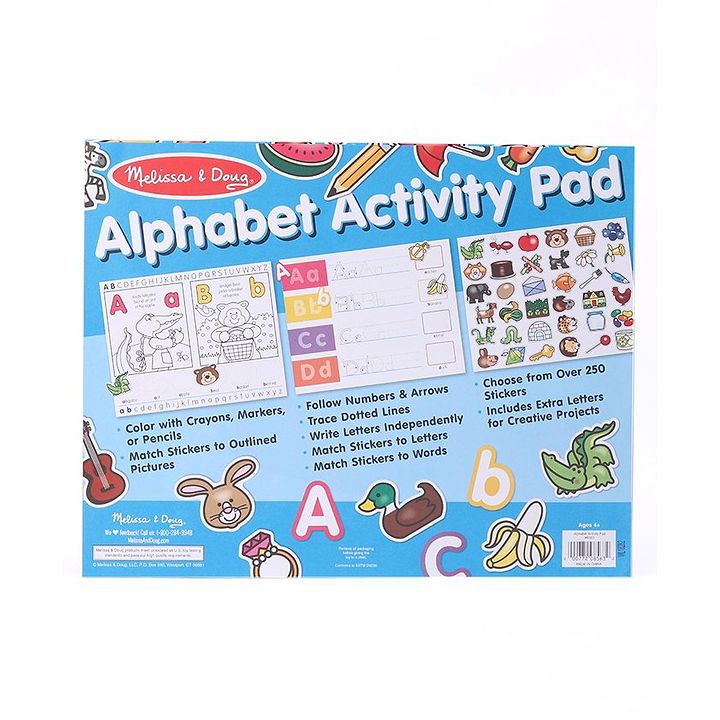 melissa and doug alphabet activity pad