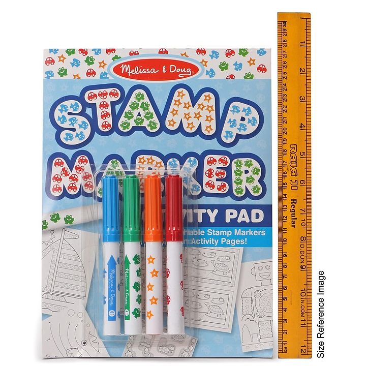 Melissa /& Doug Stamp Markers and Activity Pad Fish Stars Cars and Frogs