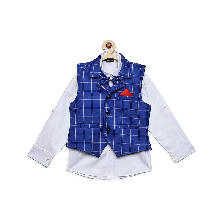 dark blue waistcoat